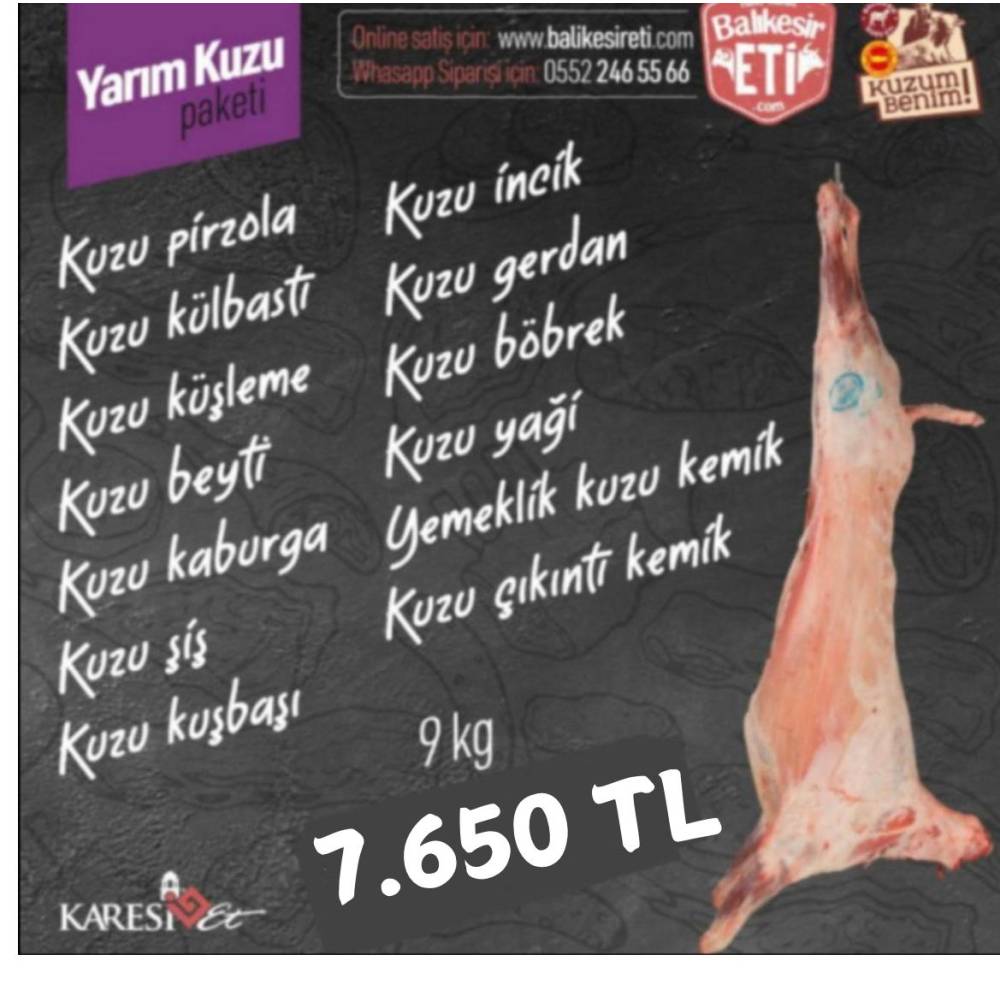 Yarım Kuzu Paketi