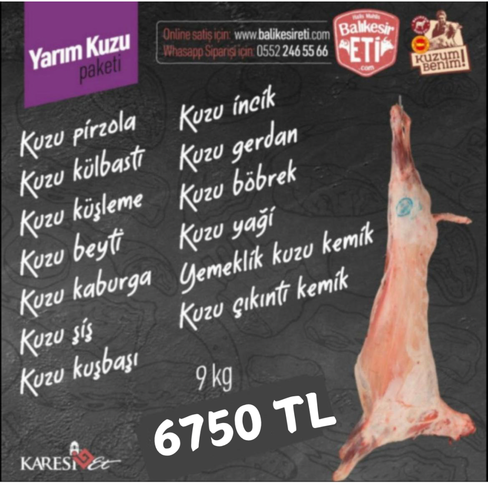 Yarım Kuzu Paketi